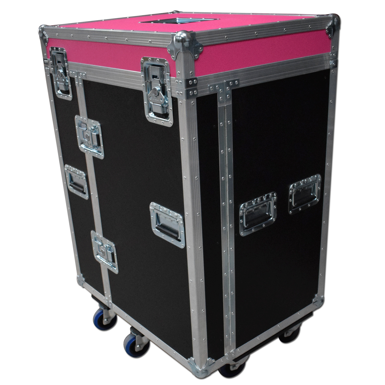 5 Drawer Backline Tool Flightcase With 3u Rack Space